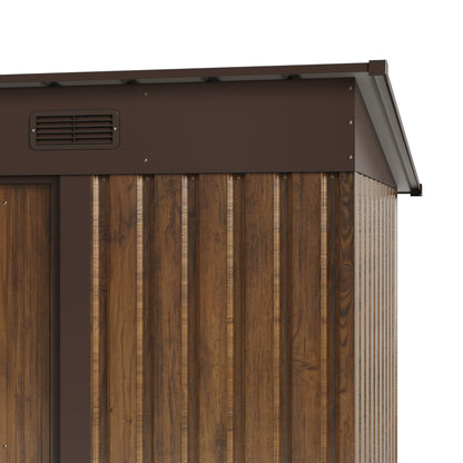 4 x 8FT Metal Storage Tool Shed for Garden Patio