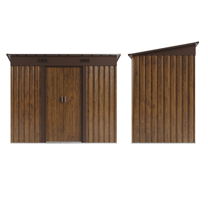 4 x 8FT Metal Storage Tool Shed for Garden Patio
