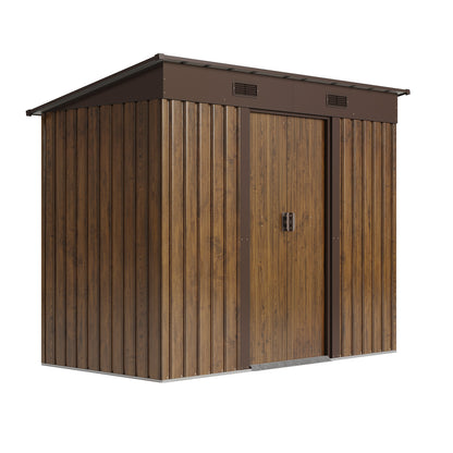 4 x 8FT Metal Storage Tool Shed for Garden Patio