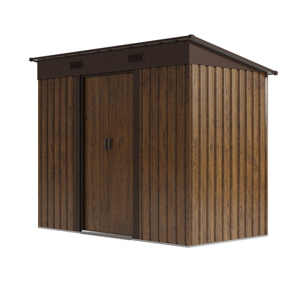 4 x 8FT Metal Storage Tool Shed for Garden Patio