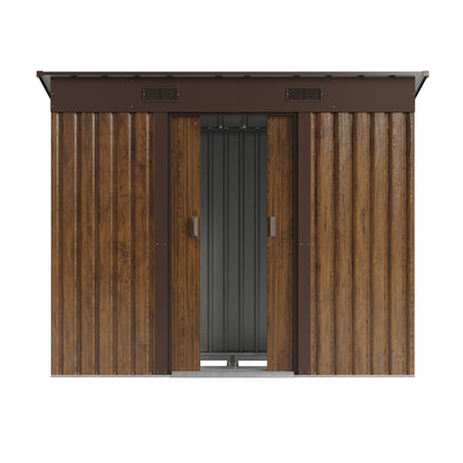 4 x 8FT Metal Storage Tool Shed for Garden Patio
