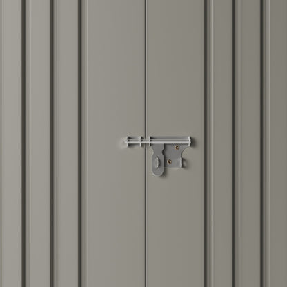 4x6FT Metal Garden Storage Shed with Lockable Door