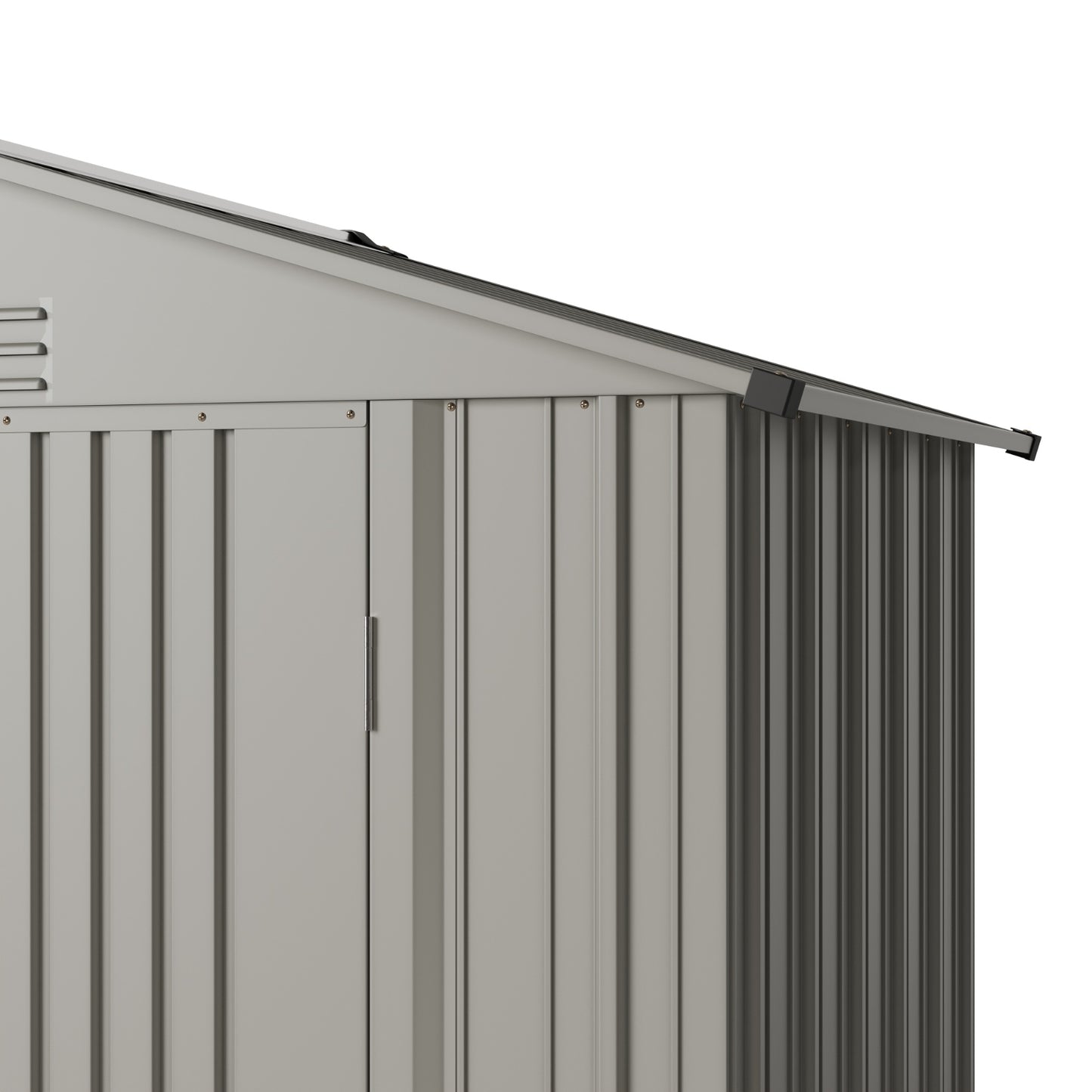 4x6FT Metal Garden Storage Shed with Lockable Door