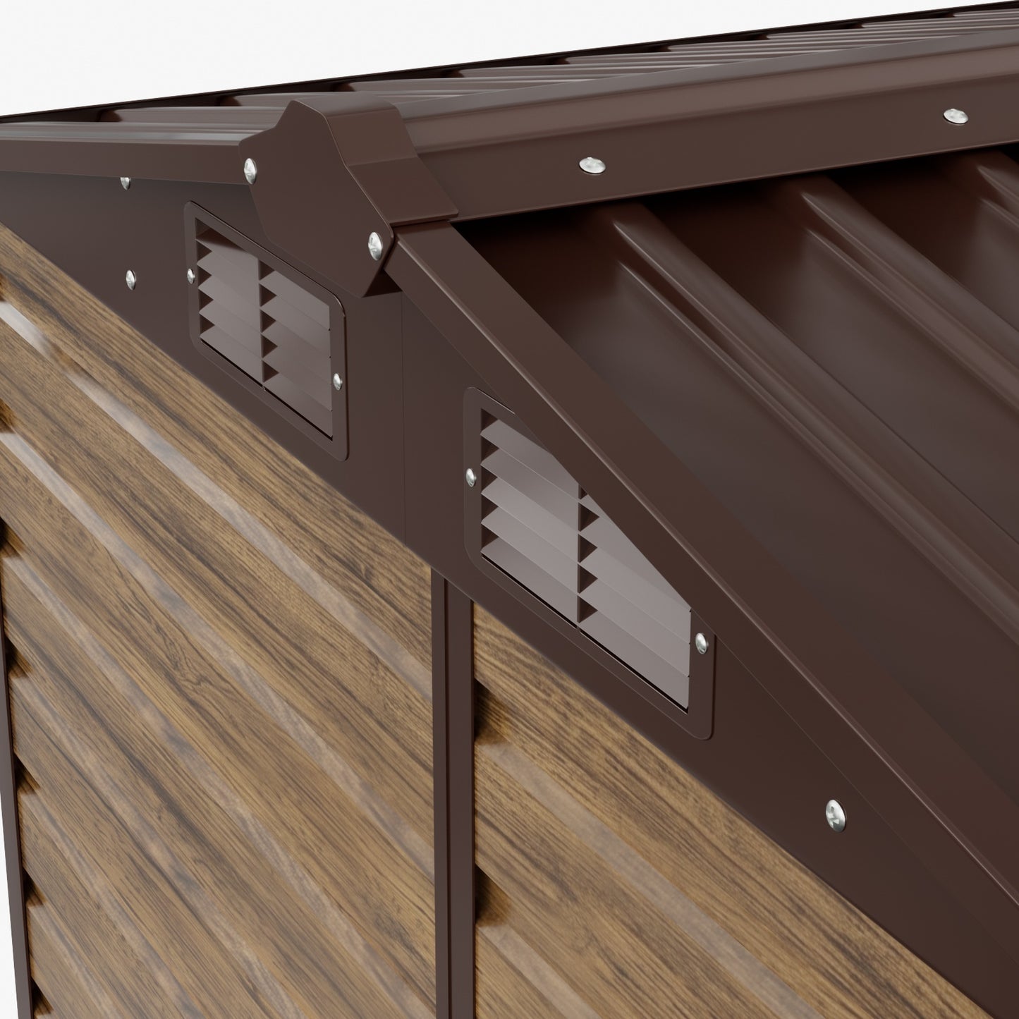 4 x 6FT Metal Apex Roof Garden Storage Shed