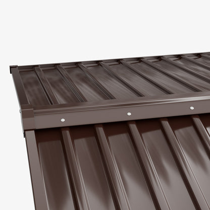 4 x 6FT Metal Apex Roof Garden Storage Shed