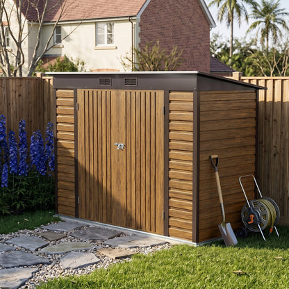 8x4FT Outdoor Metal Storage Shed