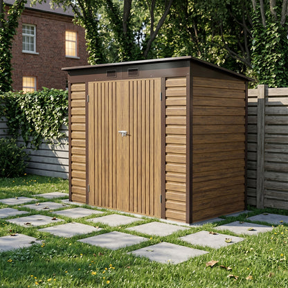 8x4FT Outdoor Metal Storage Shed