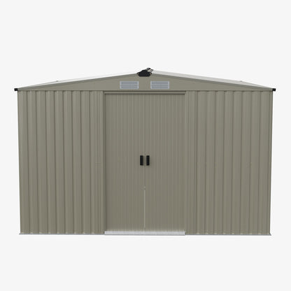 12x10FT Outdoor Metal Garden Storage Shed