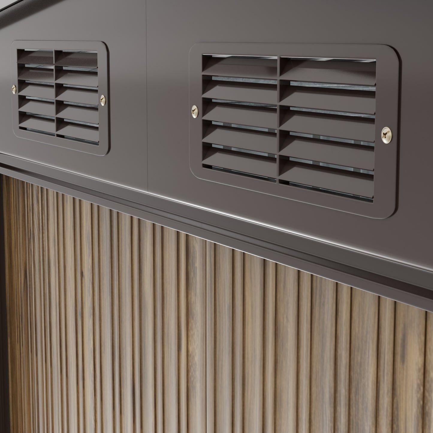 12x10 FT Large Metal Garden Tool Storage Shed