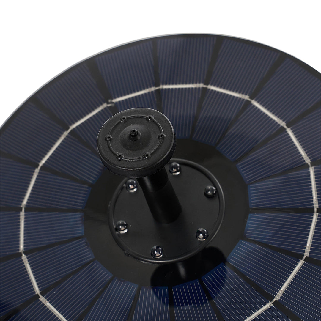 Floating Solar Fountain with Interchangeable Spray Heads