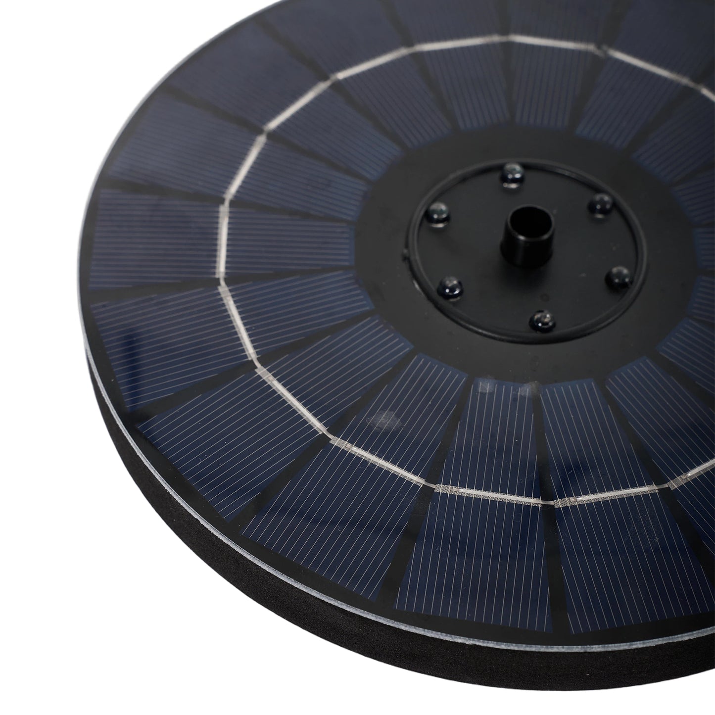 Floating Solar Fountain with Interchangeable Spray Heads
