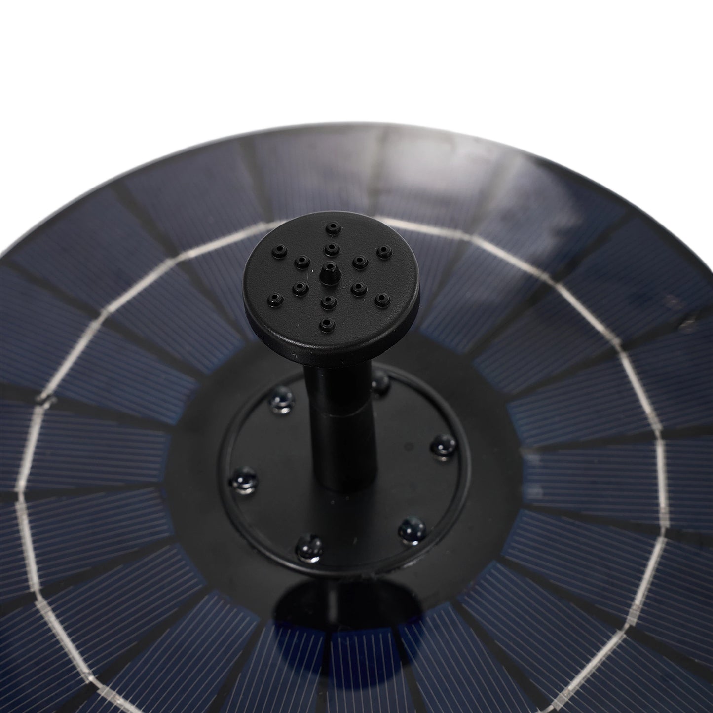 Floating Solar Fountain with Interchangeable Spray Heads