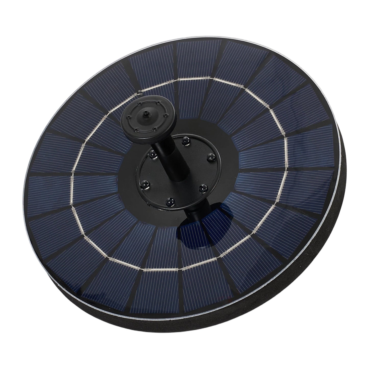 Floating Solar Fountain with Interchangeable Spray Heads