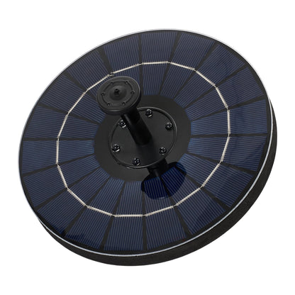 Floating Solar Fountain with Interchangeable Spray Heads