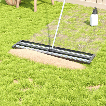 43CM/76CM/114CM Garden Lawn Levelling Rake with 198CM/213CM Extended Handle Length