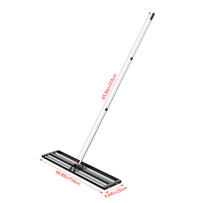 43CM/76CM/114CM Garden Lawn Levelling Rake with 198CM/213CM Extended Handle Length
