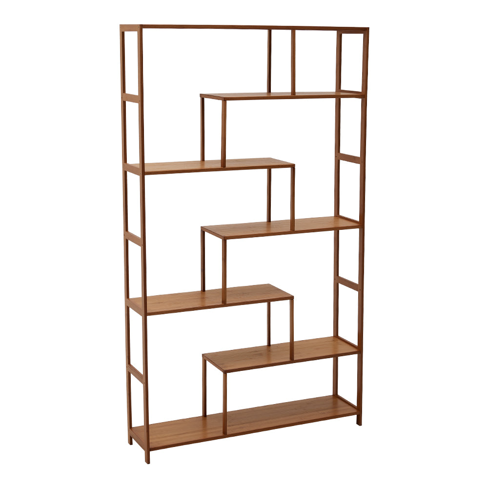 7-Tier Wooden Bookcase Display Stand