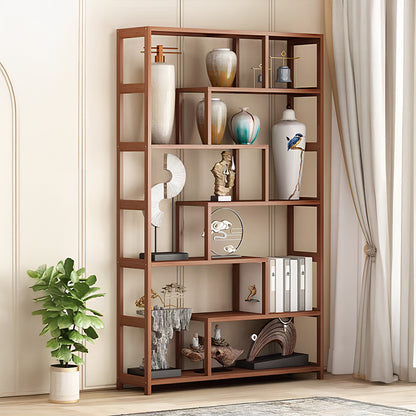 7-Tier Wooden Bookcase Display Stand