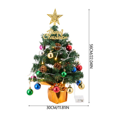 Tabletop Christmas Tree Decoration with LED String Light