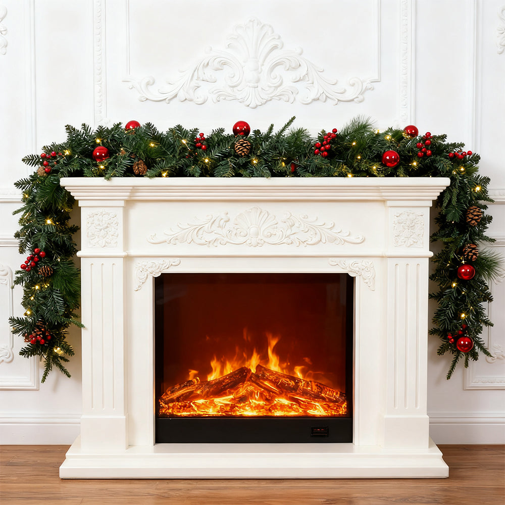 Christmas Wreath with LED Light String