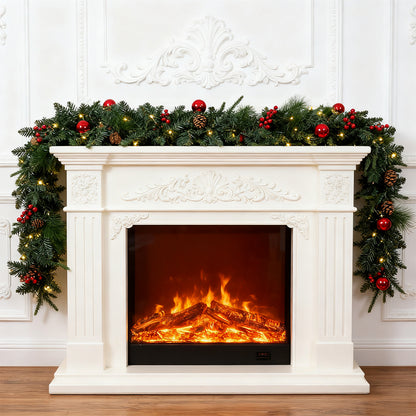 Christmas Wreath with LED Light String