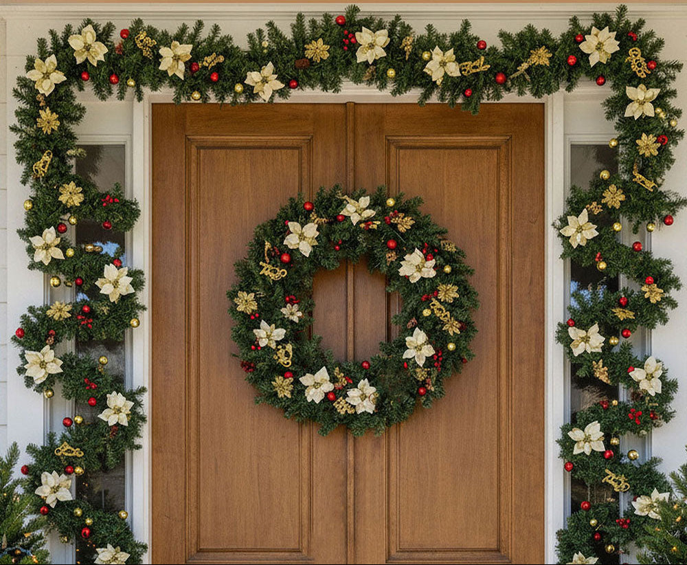 2.7m Artificial Christmas Garland Decorations