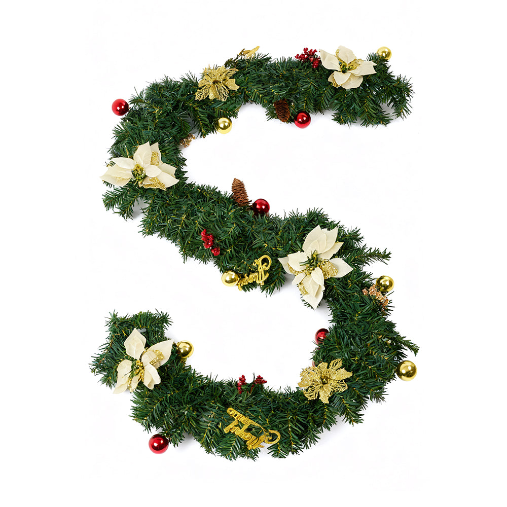 2.7m Artificial Christmas Garland Decorations