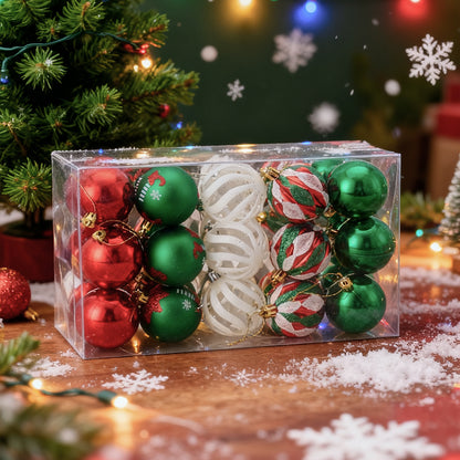30-Piece Christmas Ornaments for Christmas Tree Decorations