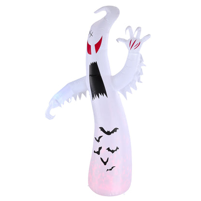 8ft Glowing Inflatable Ghost Decor for Halloween