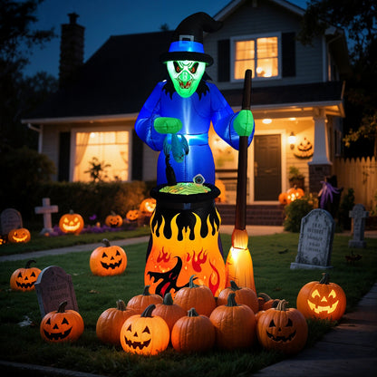 8ft Inflatable Halloween Ghost with LED Lights