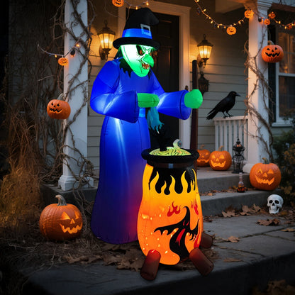 8ft Inflatable Halloween Ghost with LED Lights