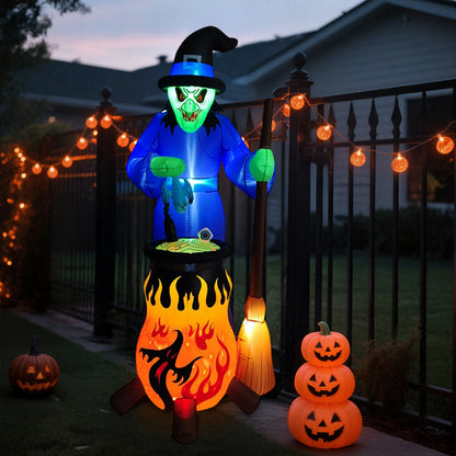 8ft Inflatable Halloween Ghost with LED Lights