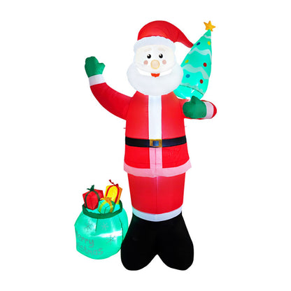 2.4m Christmas Inflatable Model Outdoor Decorations with LED Lights