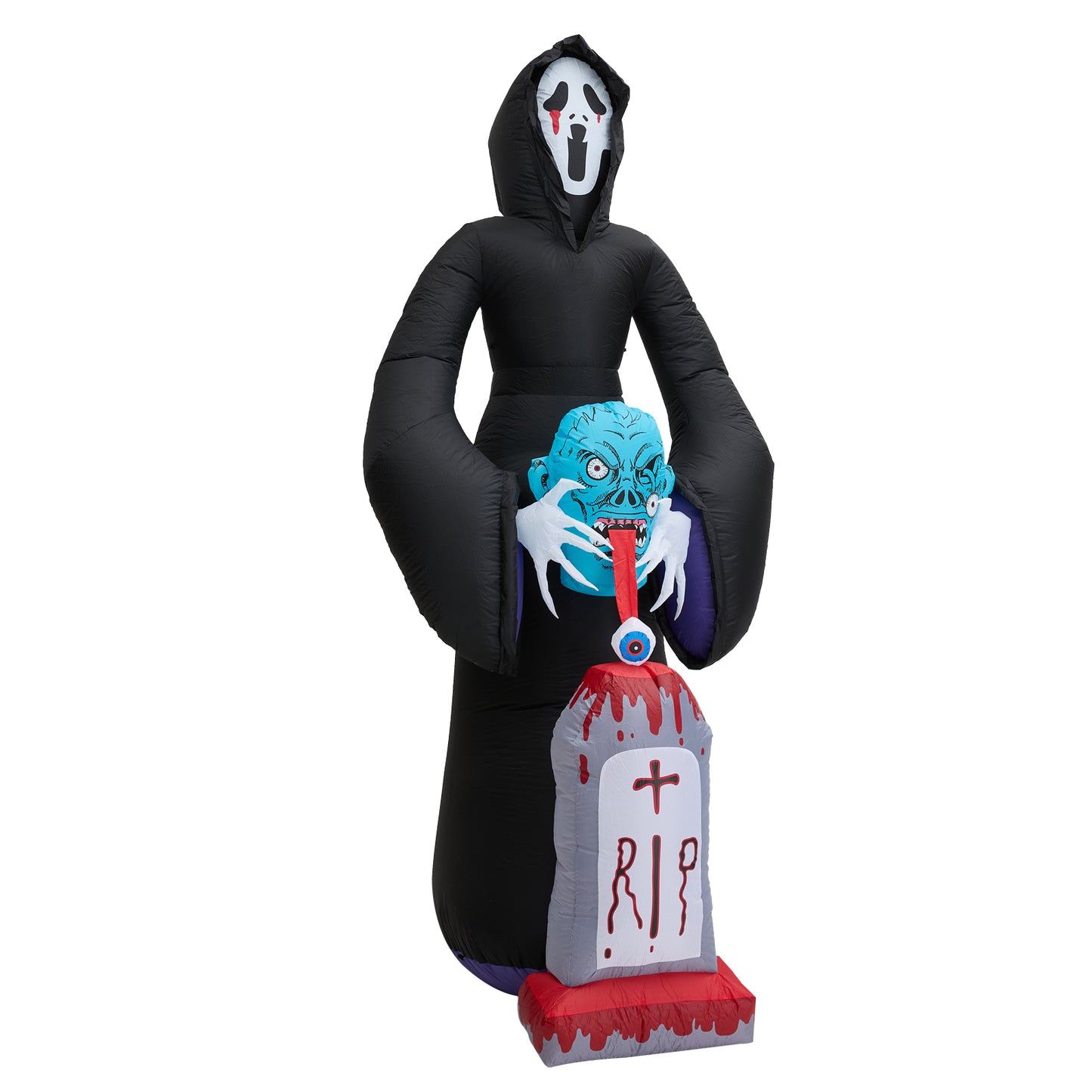 8.9FT Halloween Inflatable Grim Reaper with Built-in Lights