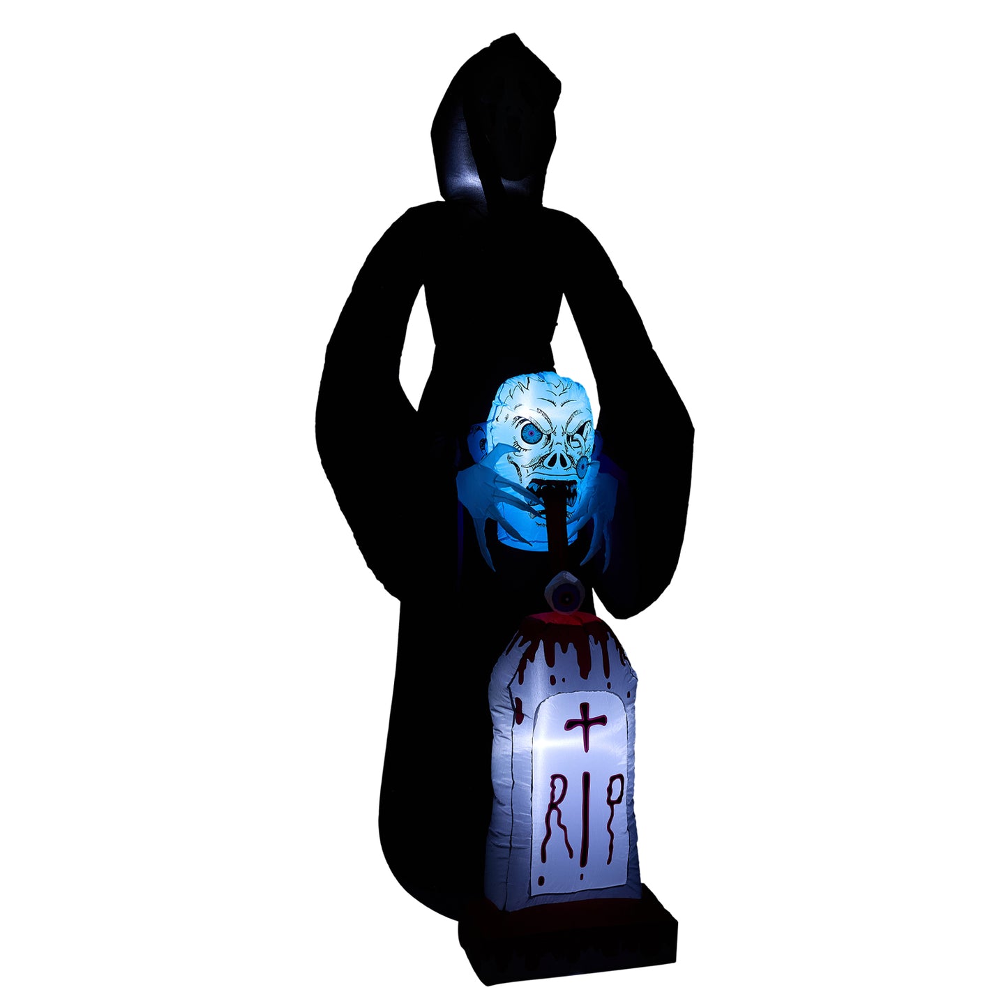 8.9FT Halloween Inflatable Grim Reaper with Built-in Lights