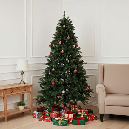 4FT/1.2M Artificial Christmas Tree with RGB Lights & Wood Stand