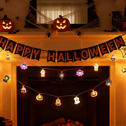 20 LEDs Battery-Powered Halloween String Lights
