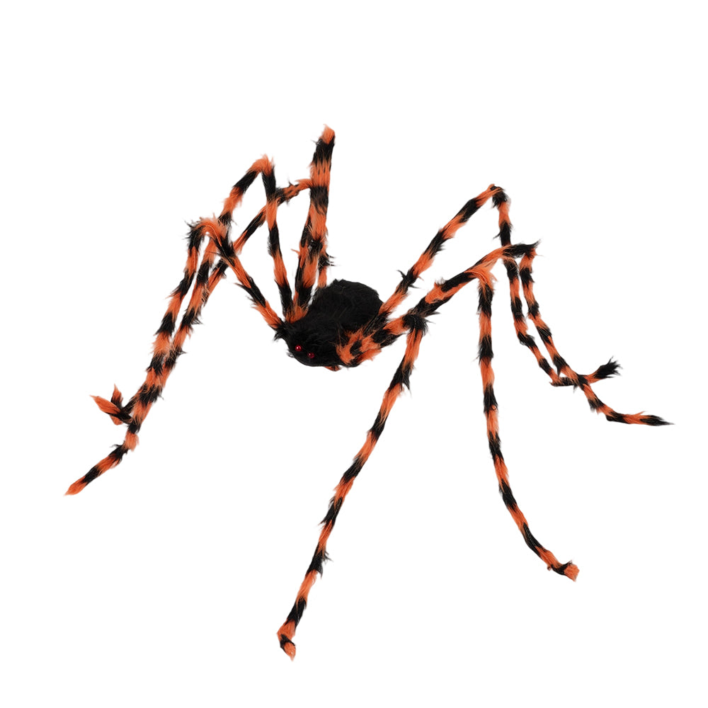 Outdoor Giant Halloween Spider Web Decoration with Scary Spider