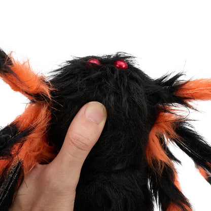 Outdoor Giant Halloween Spider Web Decoration with Scary Spider