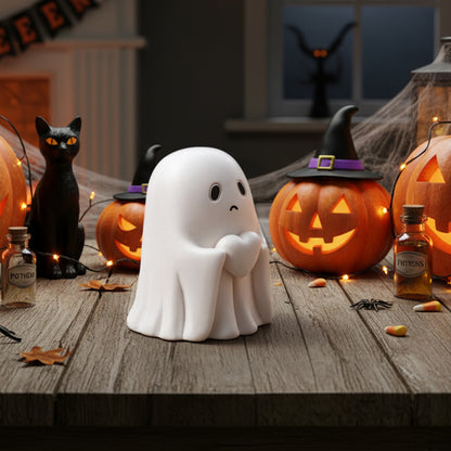 Cute Heart Holding Ghost for Halloween Home Decor
