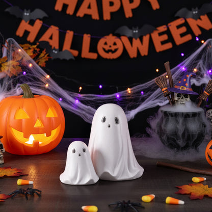Funny Halloween Ghost Statue Ornament