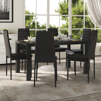92cm Height Upholstered Leather Dining Chair Set of 6