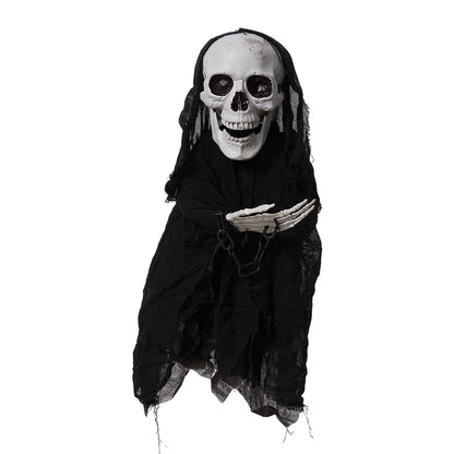 Halloween Sound Control Glowing Hanging Skeleton Ghost