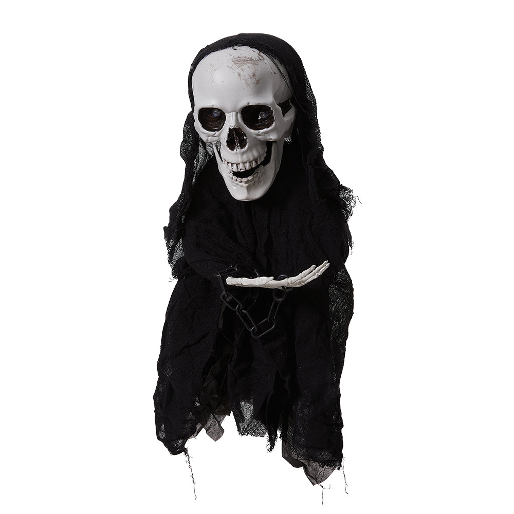 Halloween Sound Control Glowing Hanging Skeleton Ghost