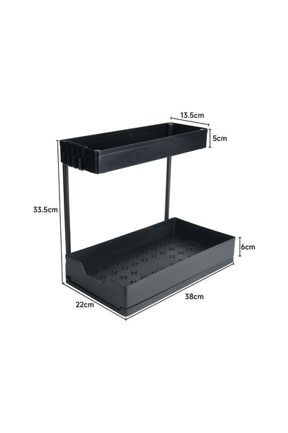 Multifunctional Plastic Pull Out Kitchen Storage Rack