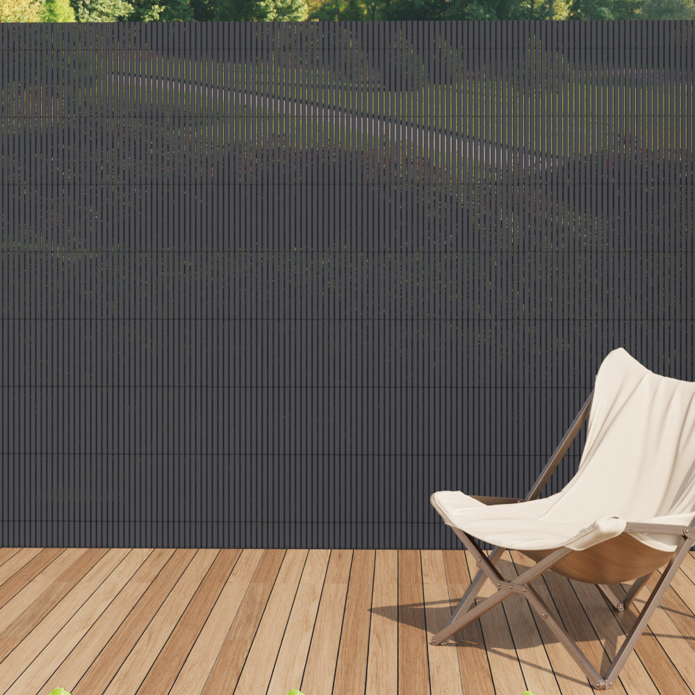Dark Grey Garden Fence Outdoor Privacy Screen