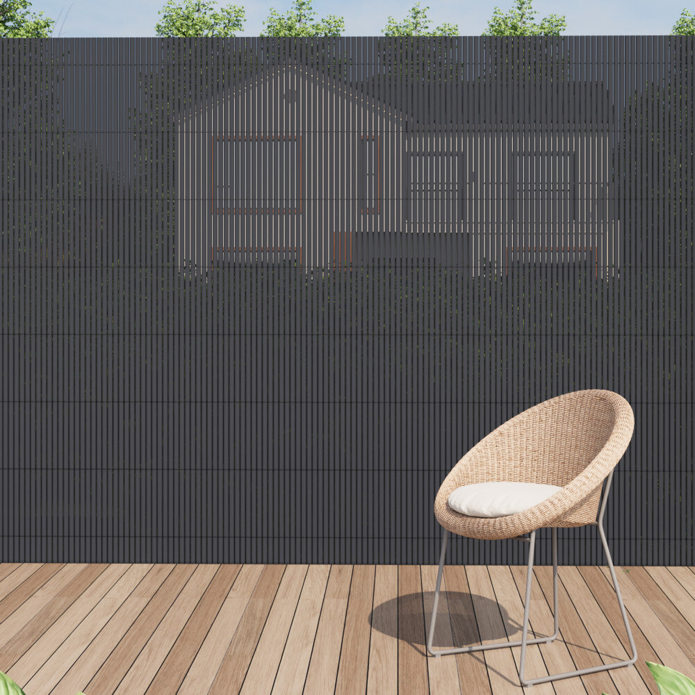Dark Grey Garden Fence Outdoor Privacy Screen