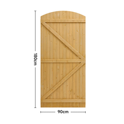 Semi Braced Arch Top Strong Wooden Garden Gate
