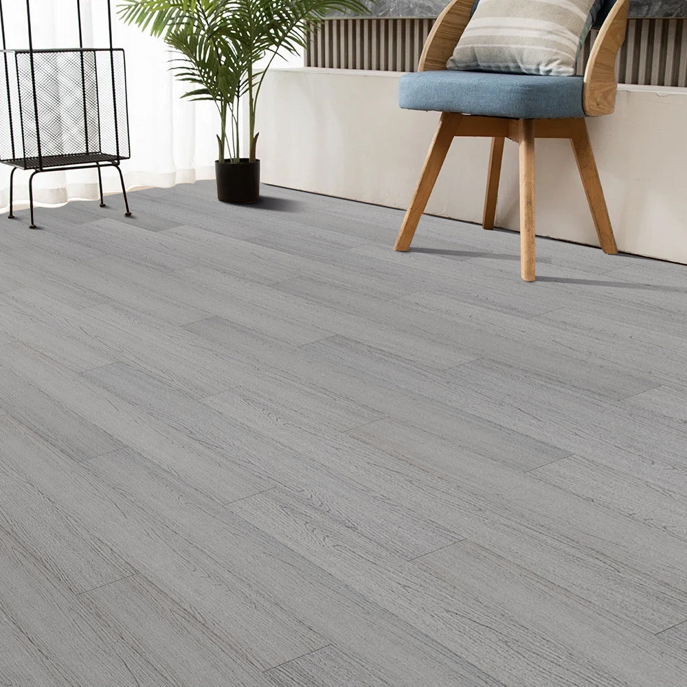 Rustic Style Wood Plank PVC Flooring Set of 36