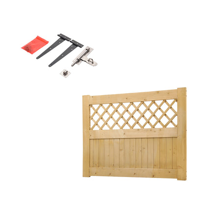 120CM Wide Wooden Garden Gate with Latch